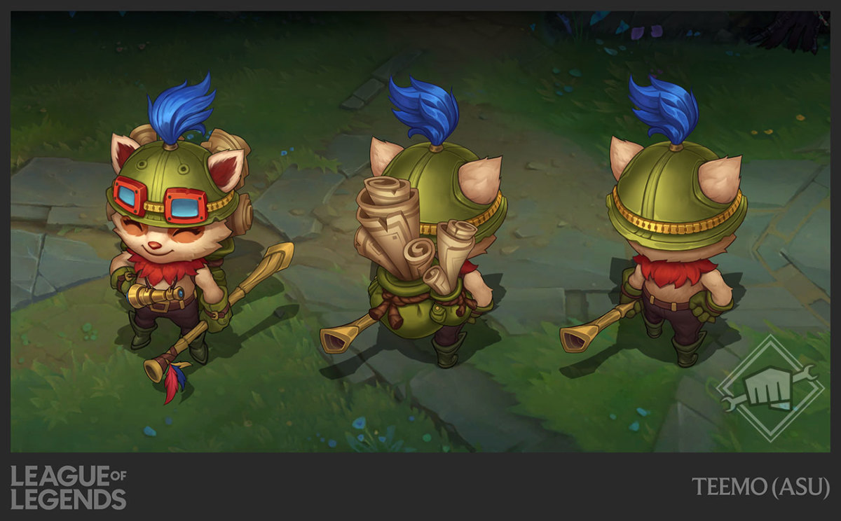 Teemo concept art, which is still work in progress.