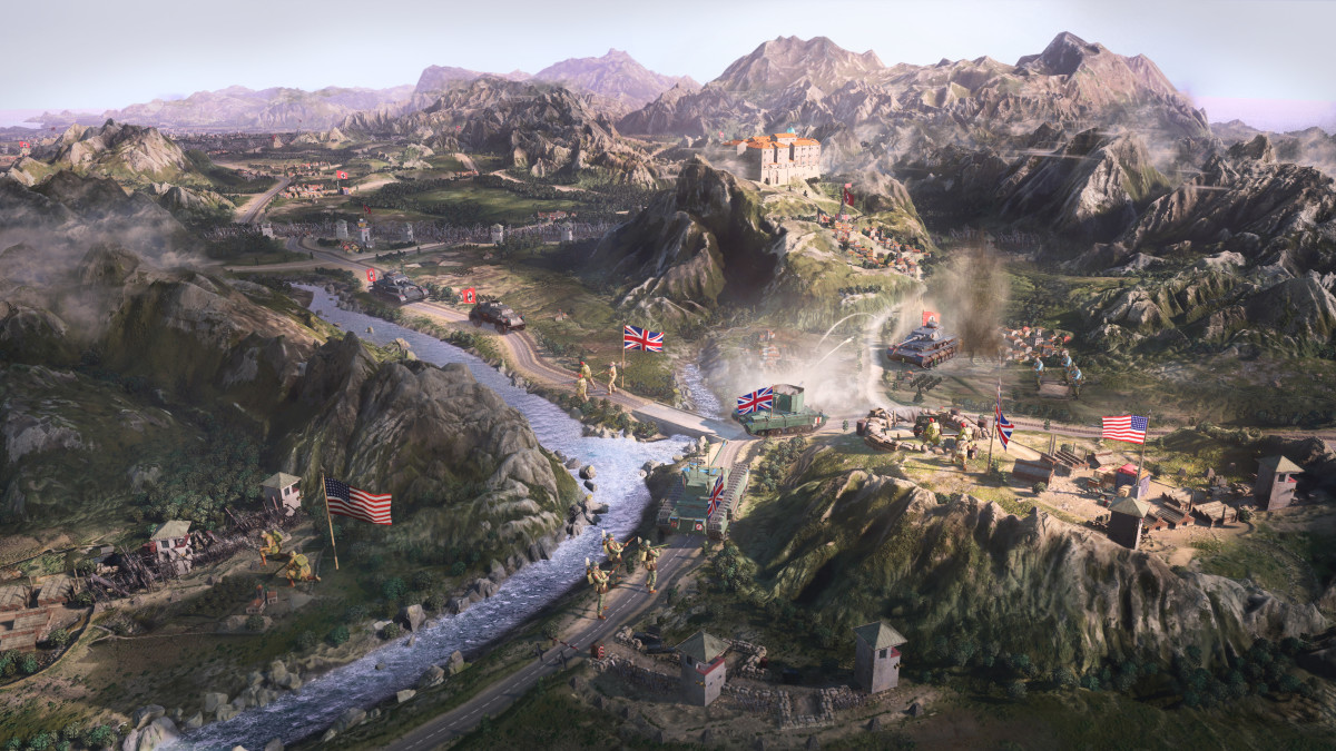 Company of Heroes 3 Italian campaign map.