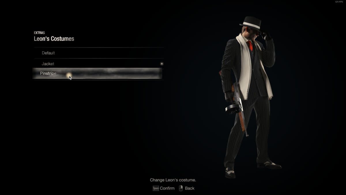 RE4R Leon Pinstripe costume