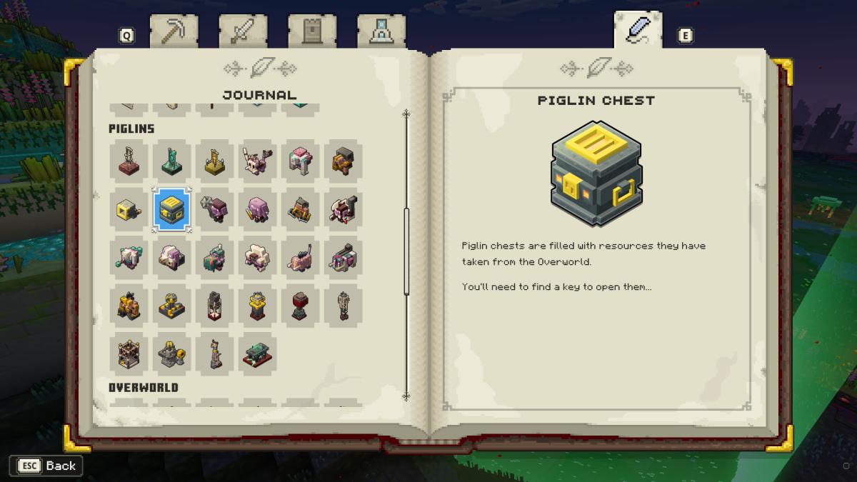 Minecraft Legends Piglin Chest