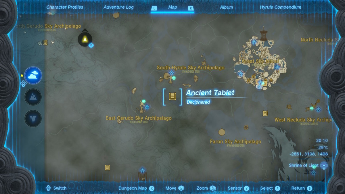 Zelda Tears of the Kingdom: All Hyrulean Ancient Tablet locations ...