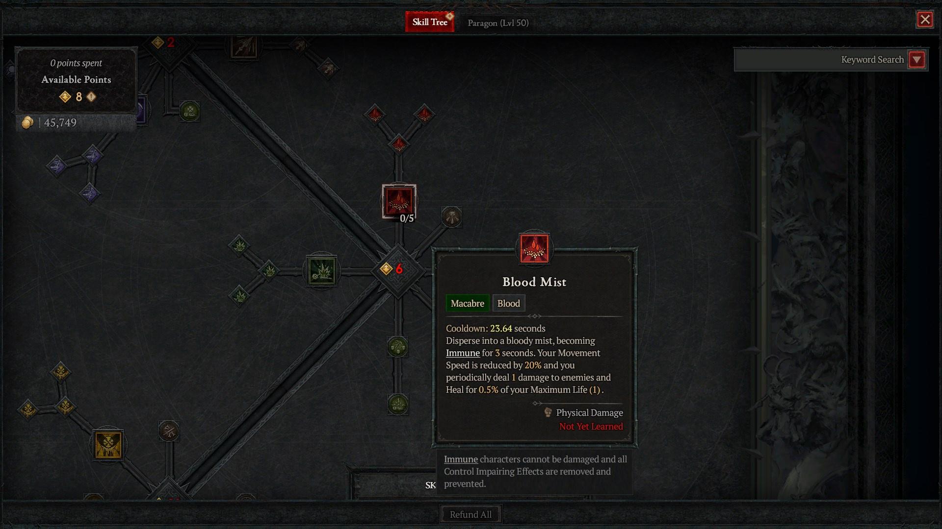 diablo 4 necro blood mist