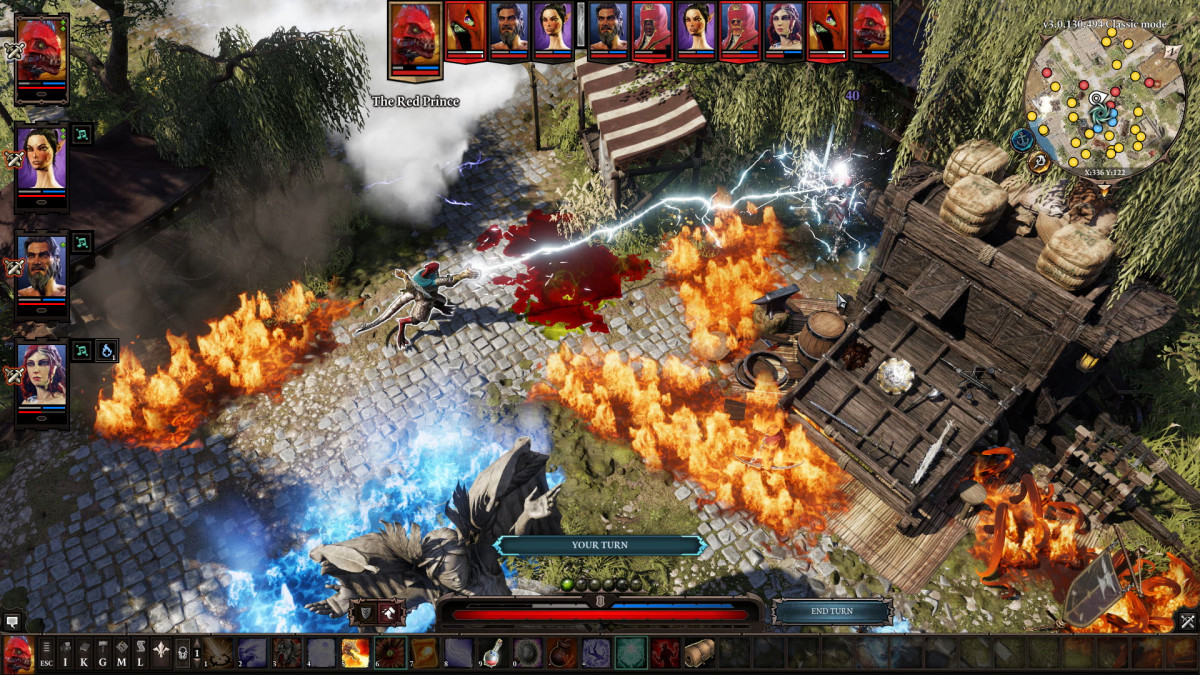 Divinity: Original Sin 2 screenshot of a battle.