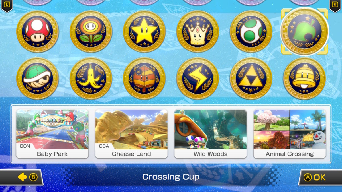 Crossing Cup, Mario Kart 8 Deluxe select screen