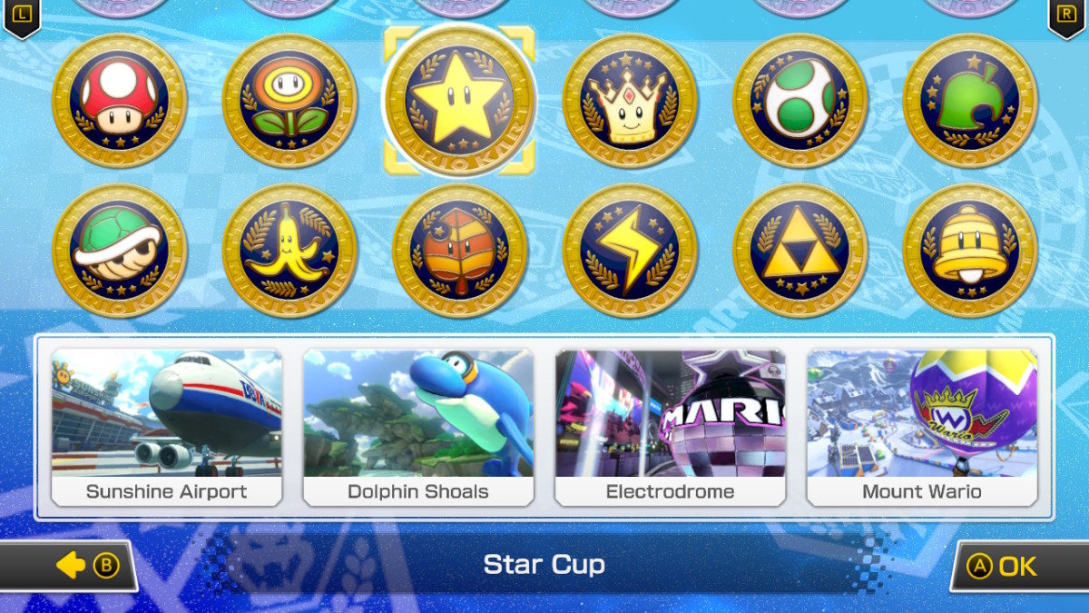 Star Cup, Mario Kart 8 Deluxe select screen