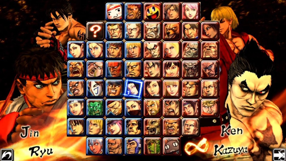 Street Fighter X Tekken character select