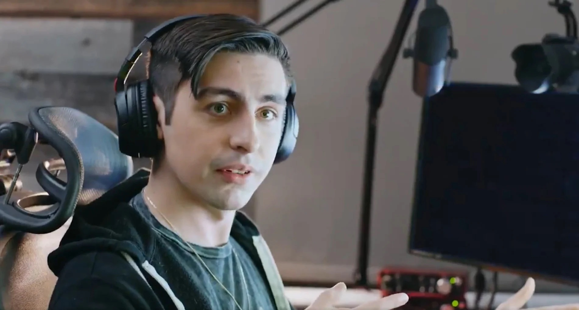 Shroud talkihg in a documentary