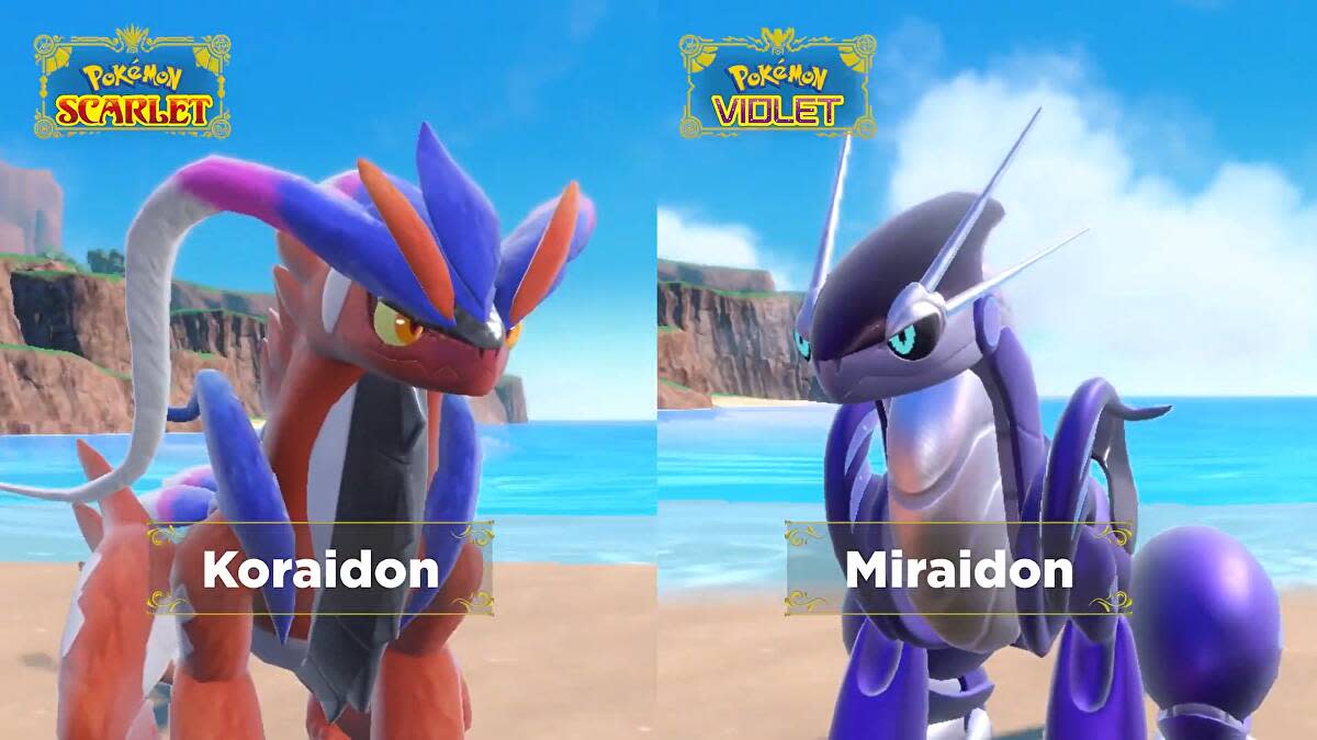 Pokemon SV Koraidon and Miraidon