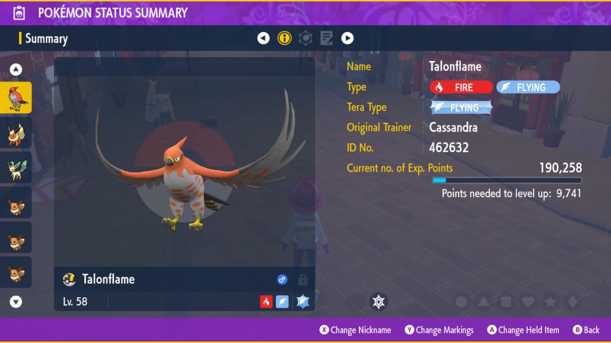 Pokemon SV Talonflame summary