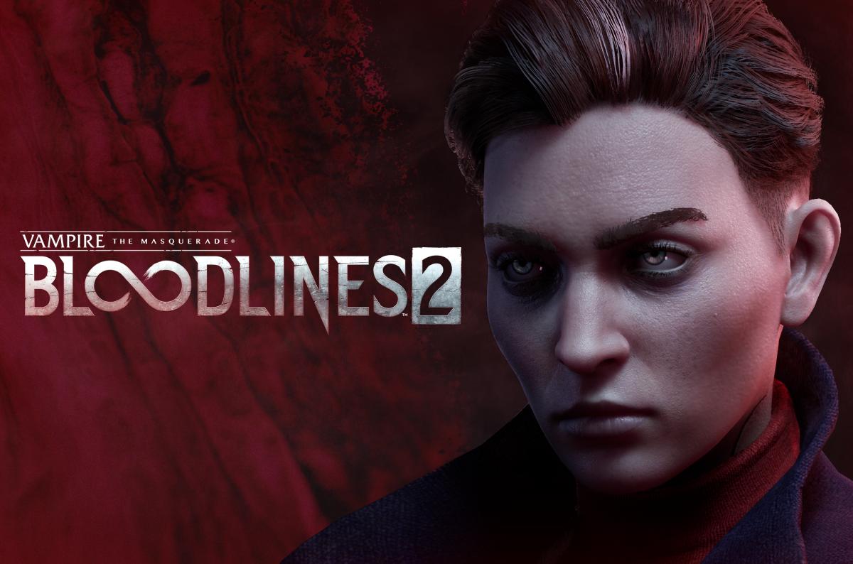 Vampire: The Masquerade – Bloodlines 2 keyart showing the main character, Phyre.