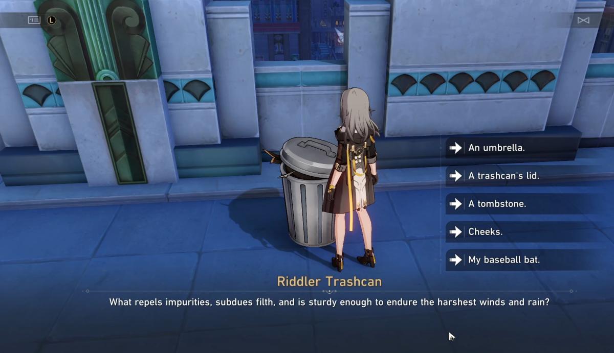 Honkai: Star Rail Riddler Trashcan question 2.