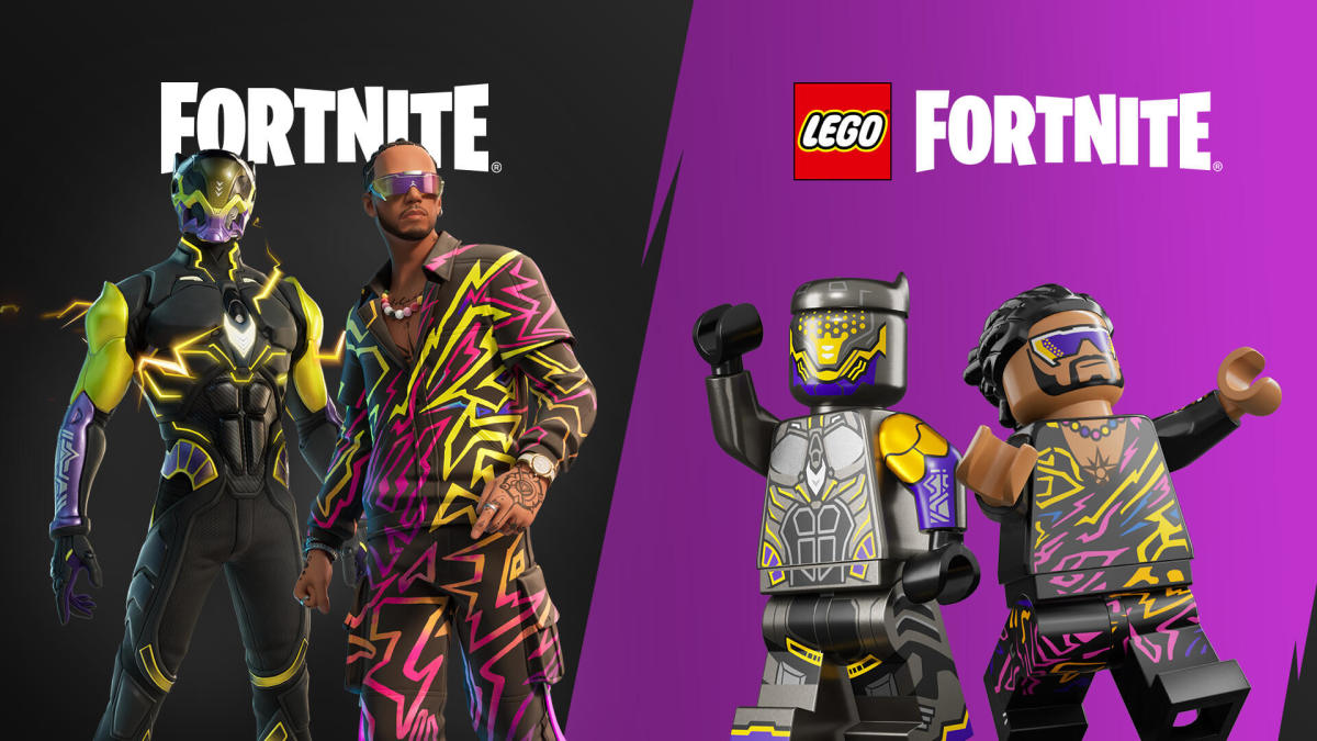 Fortnite Lewis Hamilton Lego skins