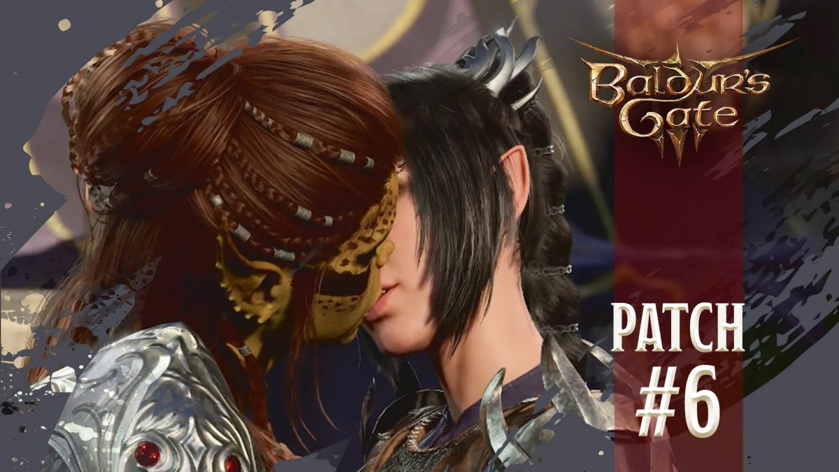 Baldur's Gate 3 Patch 6, Lae'zel kissing Shadowheart