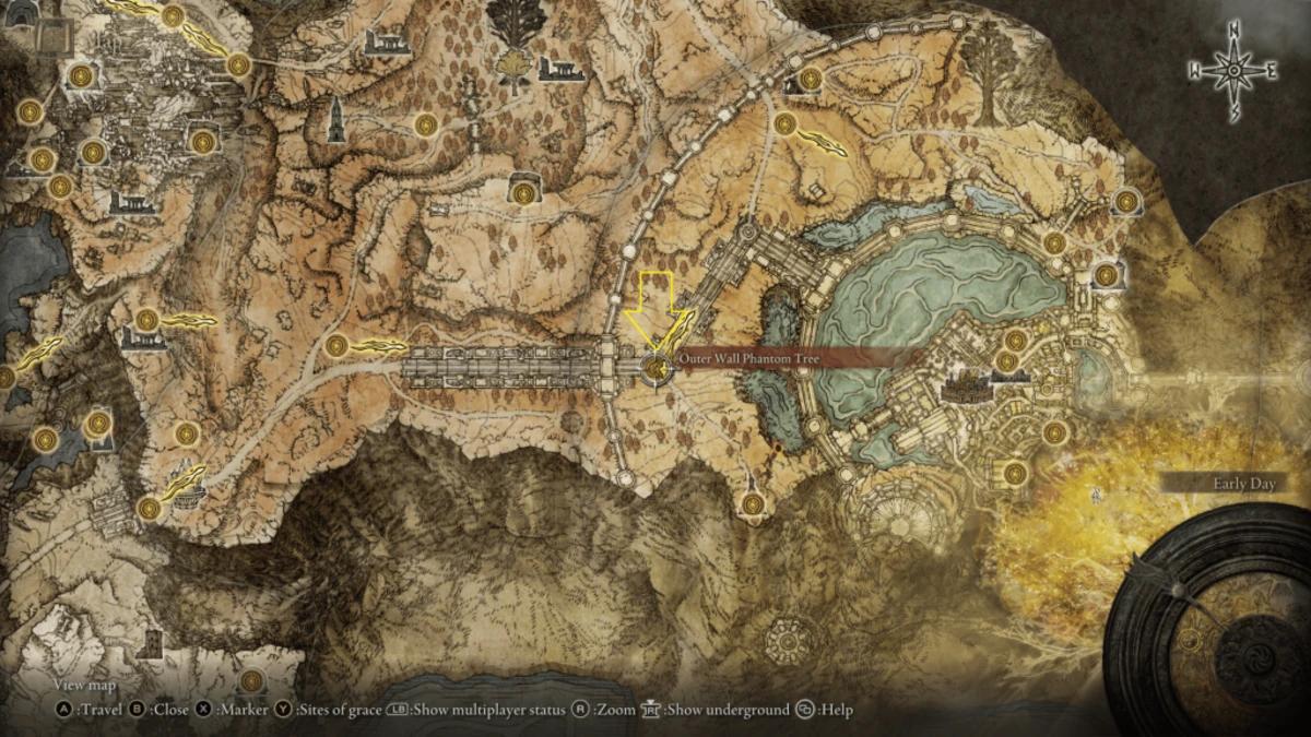 Elden Ring Leyndell royal capital map