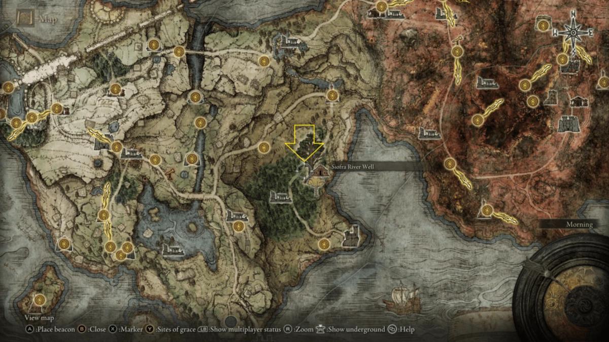 Elden Ring limgrave east map