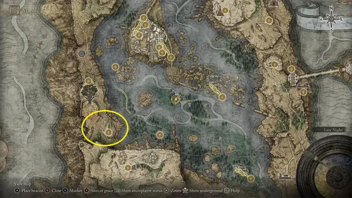 Elden Ring Haligtree Secret Medallion Right location