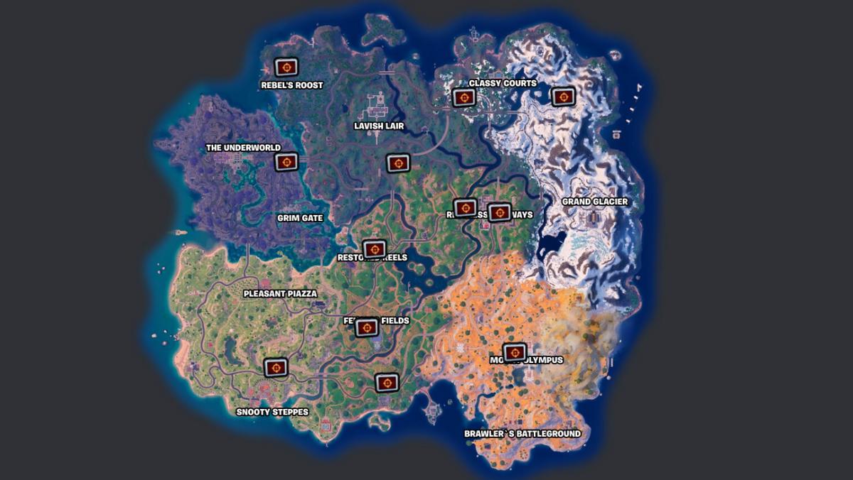 Fortnite Shadow Briefing locations