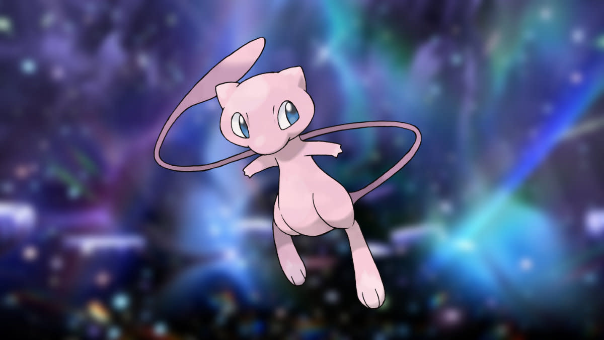 Mew in a Pokémon Scarlet and Violet raid