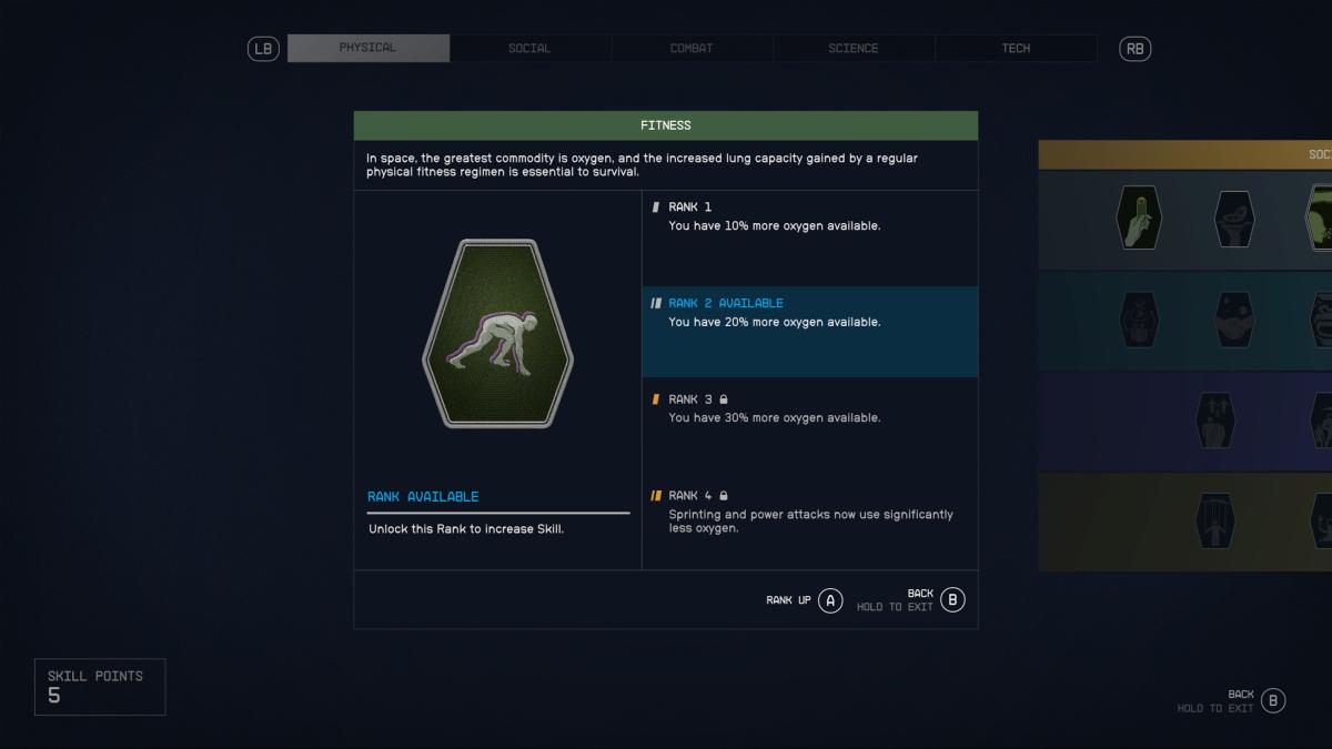 Starfield Fitnes Oxygen Upgrade