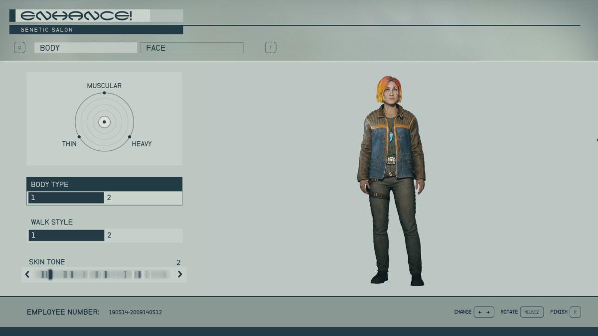 Starfield Character customizer