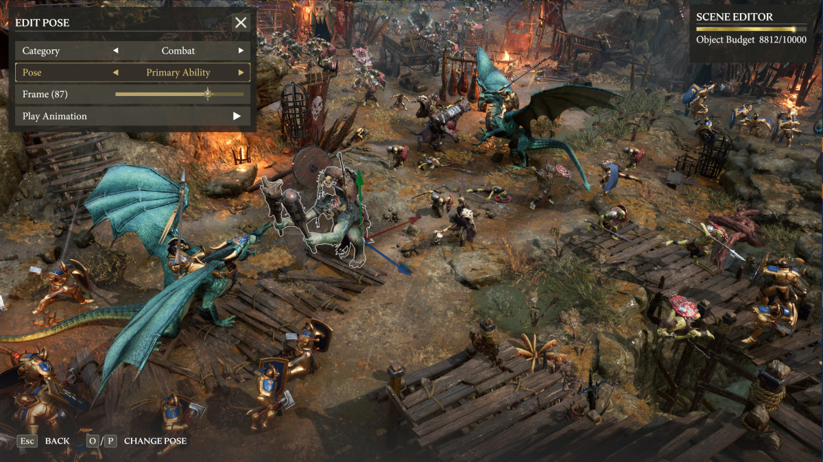 Warhammer Age of Sigmar: Realms of Ruin Scene Editor screenshot.