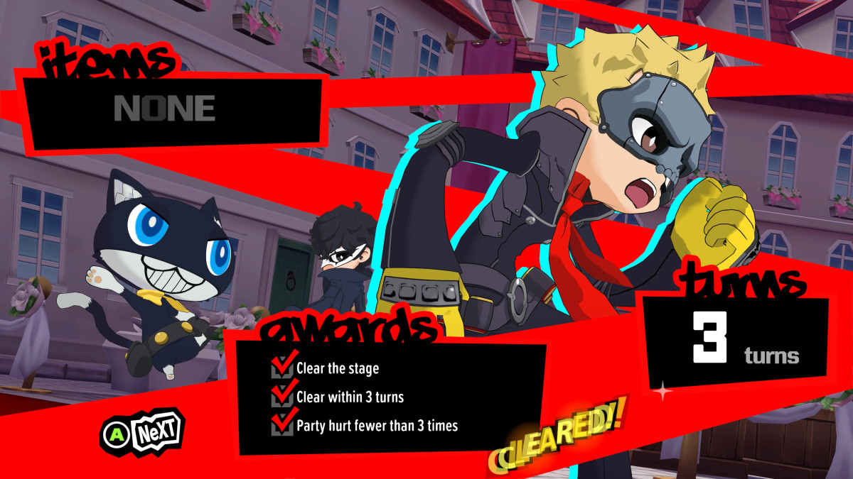 Persona 5 Tactica mission complete screenshot