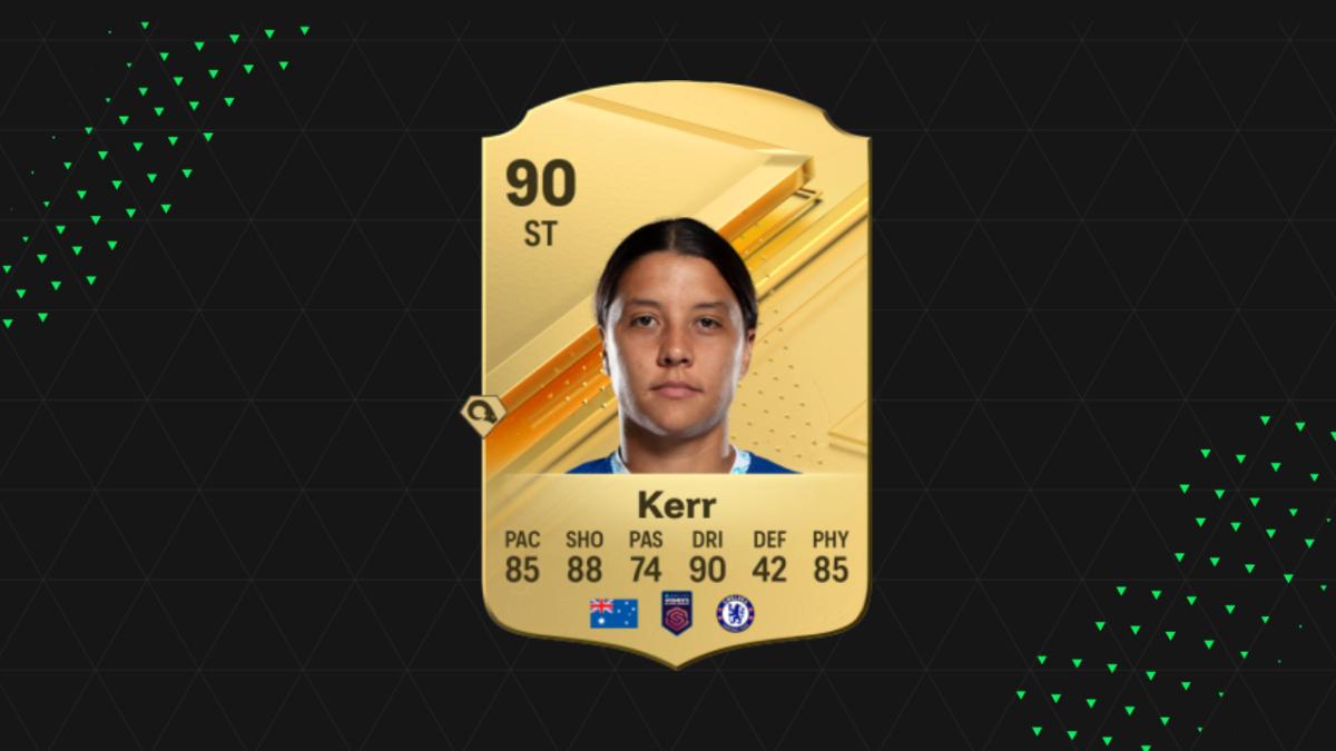 Sam Kerr Ultimate Team player card in EA FC 24