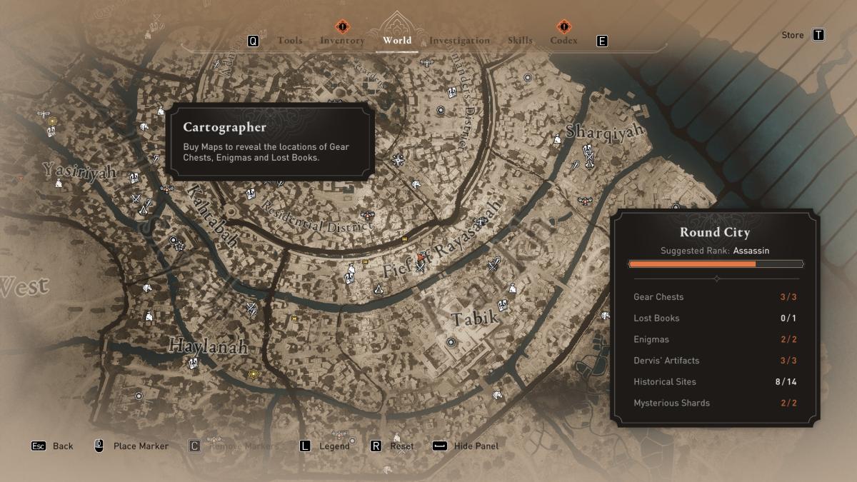 AC Mirage Cartographer location