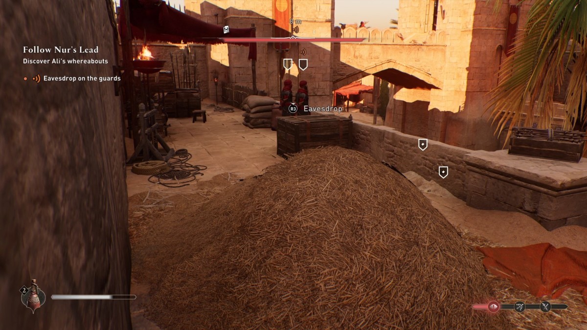 Hiding in a haystack in AC Mirage