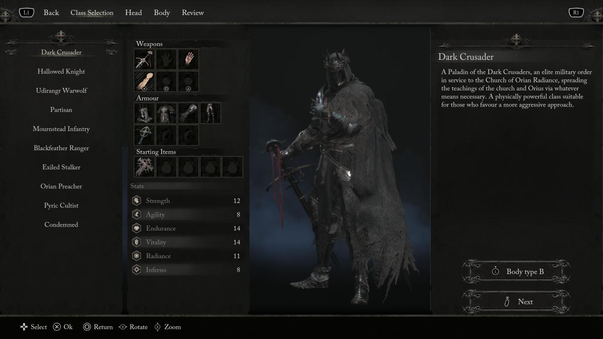 Dark Crusader class