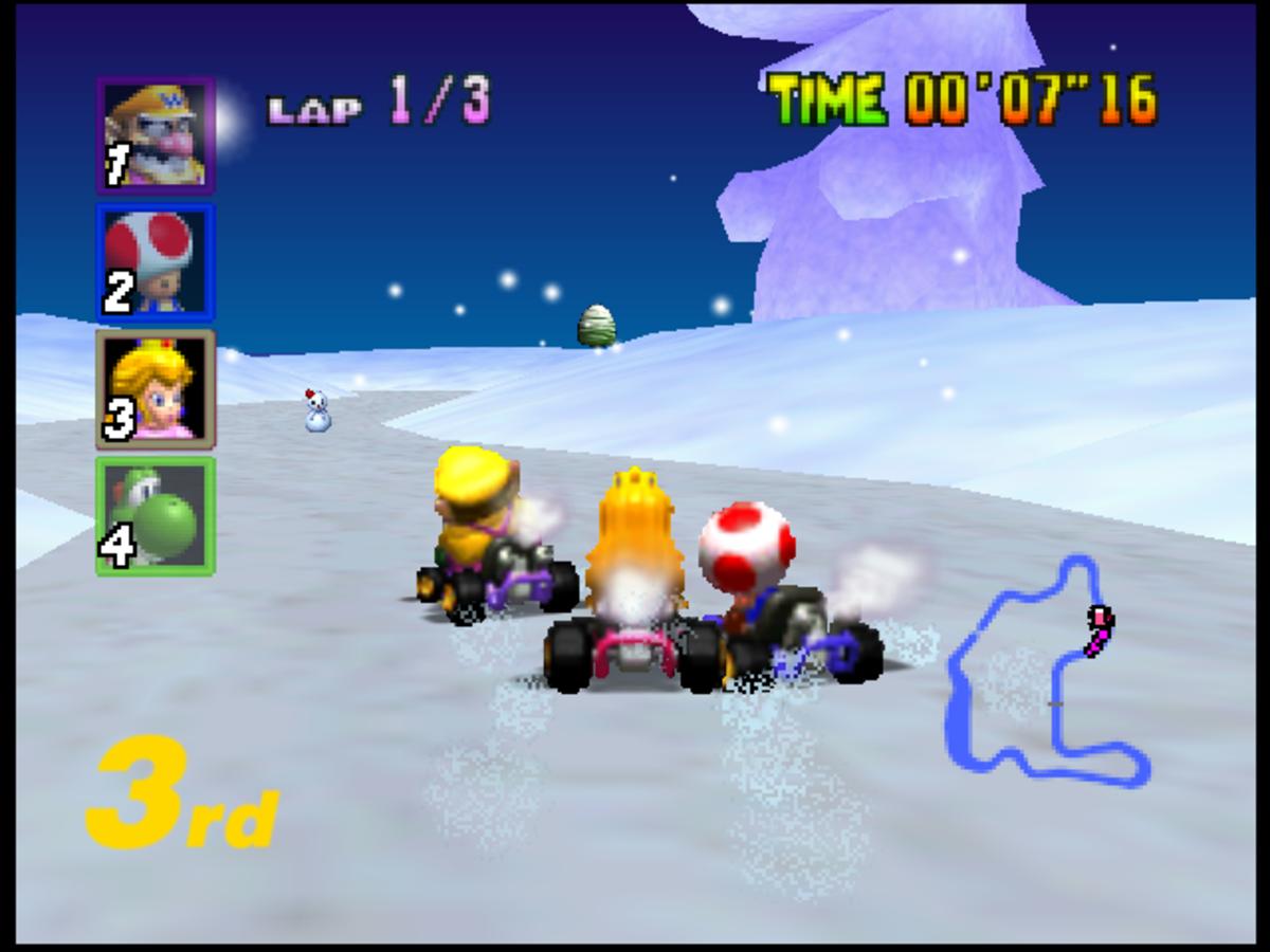 Mario Kart 64 Frappe Snowland