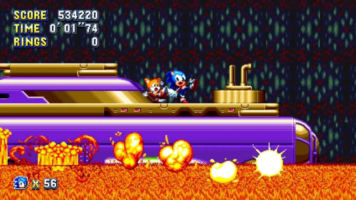 Sonic Mania Lava Reef Zone