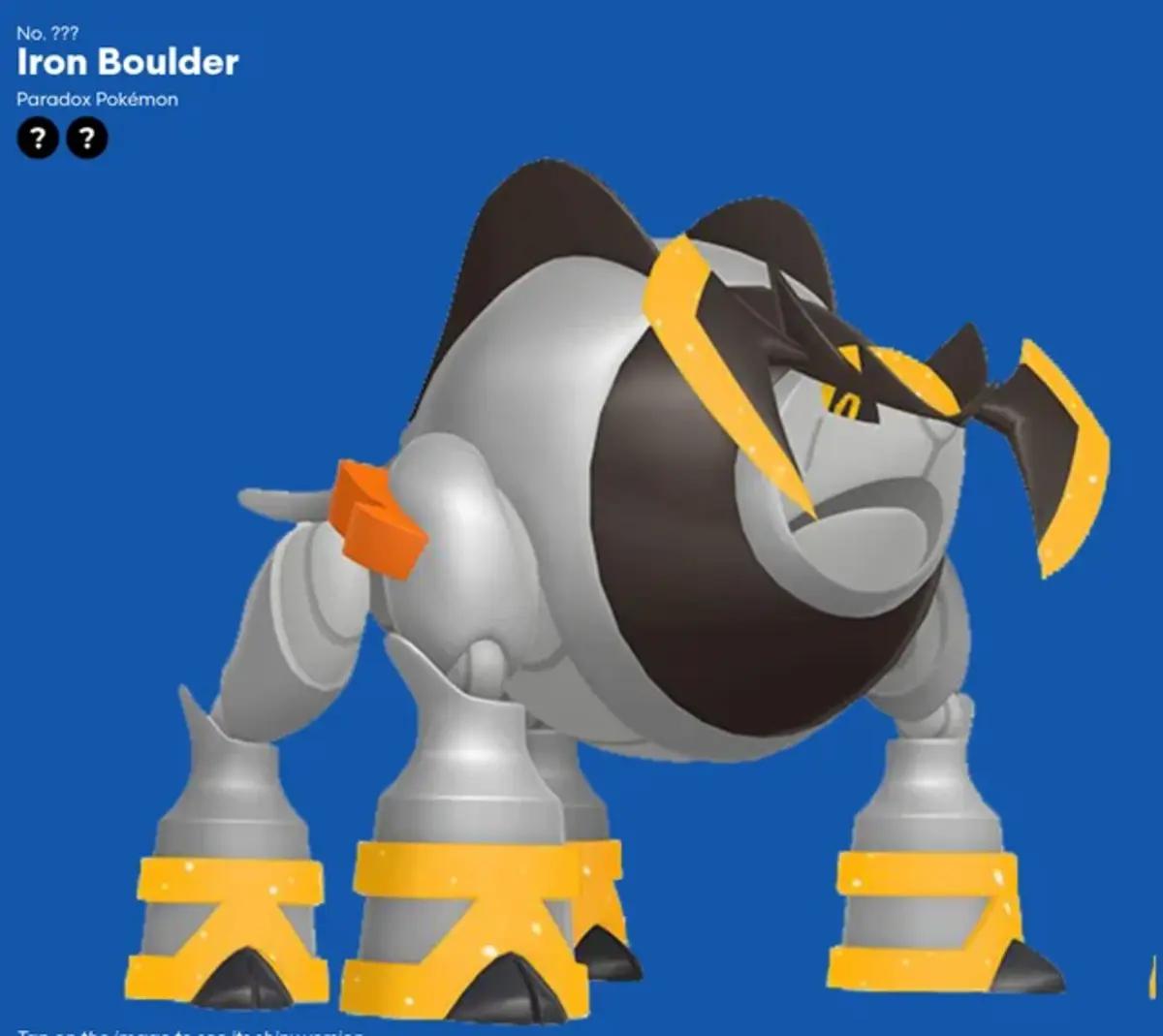 Pokemon SV DLC Iron Boulder