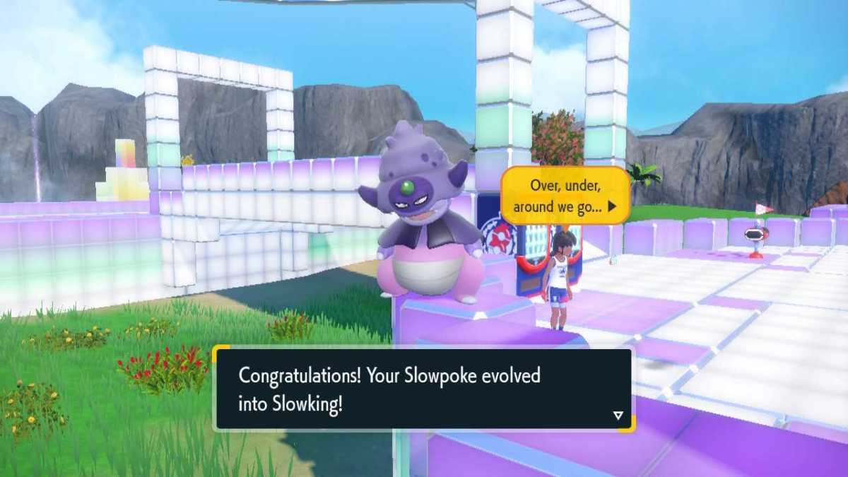 Slowking in Pokemon Scarlet & Violet's The Indigo Disk DLC.