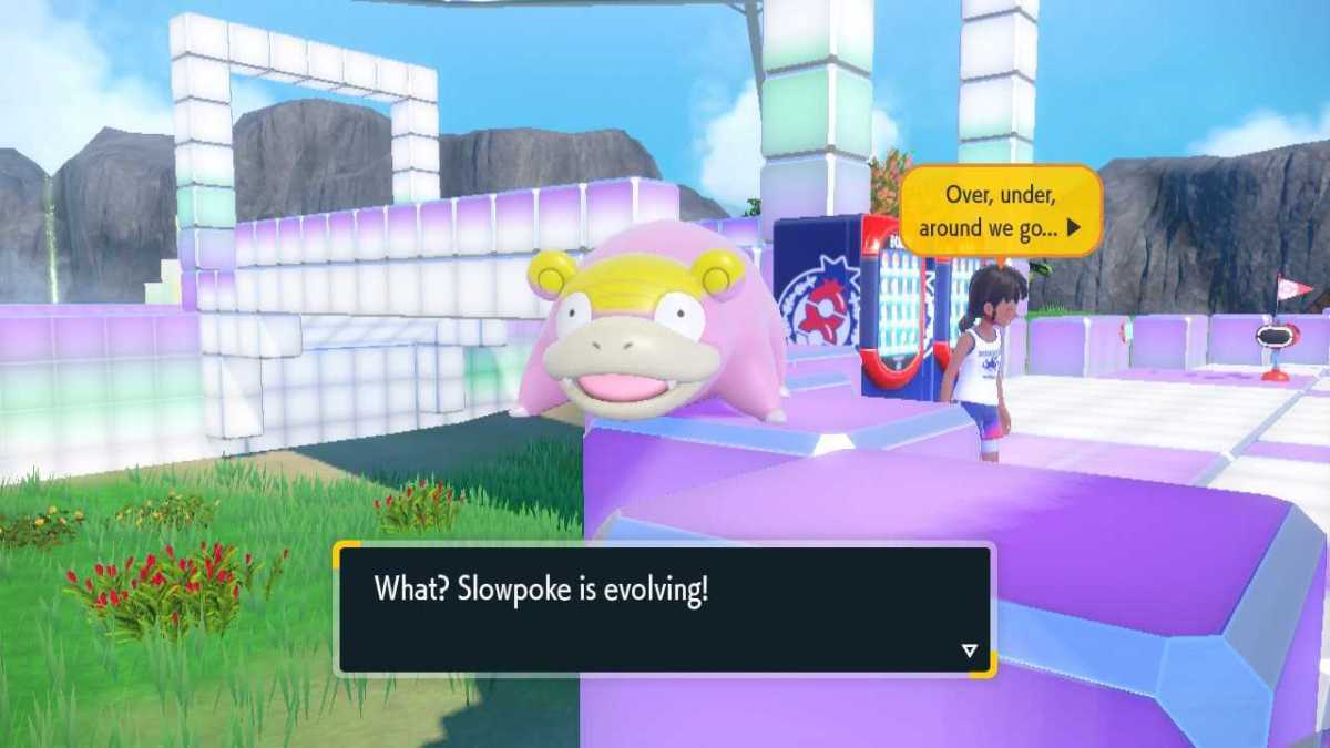 Slowpoke evolving into Slowking