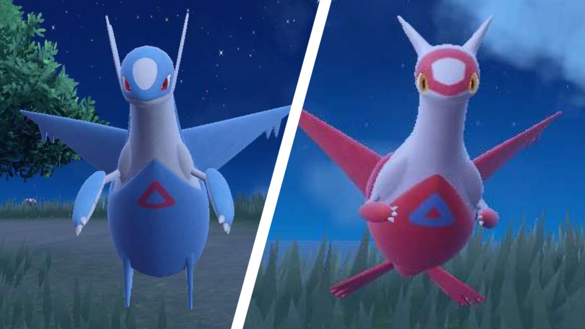 Latios and Latias in The Indigo Disk DLC