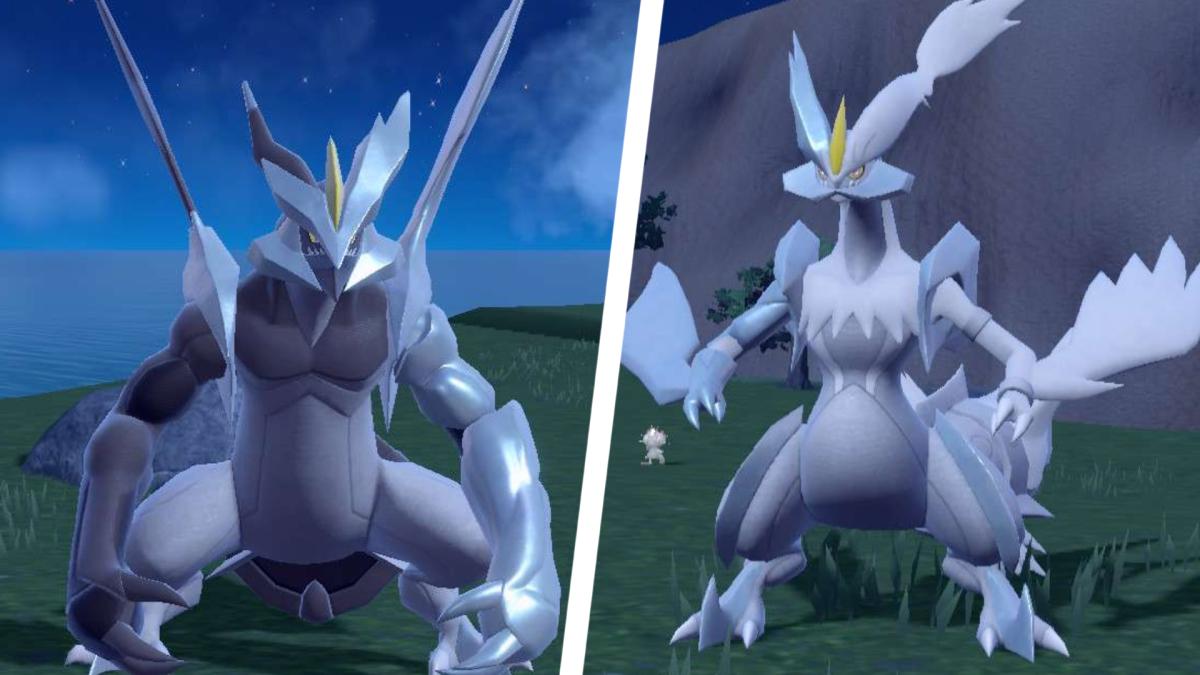 Kyurem Black and Kyurem White in The Indigo Disk DLC