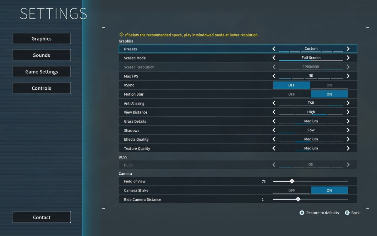 These are our recommended Steam Deck Graphics settings for Palworld.