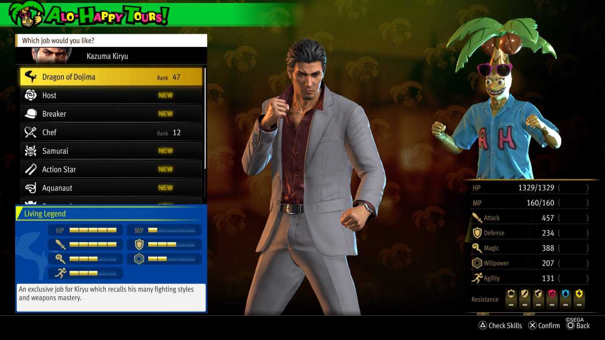 Kiryu as dragon of Dojima in Like a Dragon: Infinite Wealth